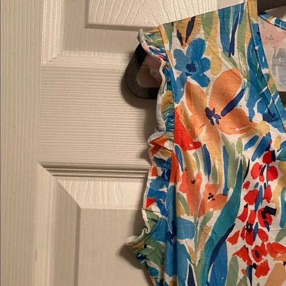 Loemes Floral V-Neck Dress…size M - Picture 3 of 6